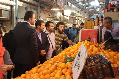 تصاویر / حضور استاندار همدان در بازار