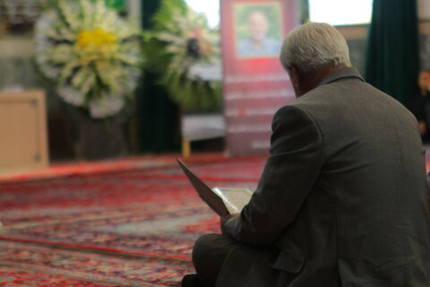 مراسم شهید حسین احمدی همدان