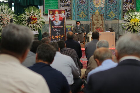 مراسم شهید حسین احمدی همدان