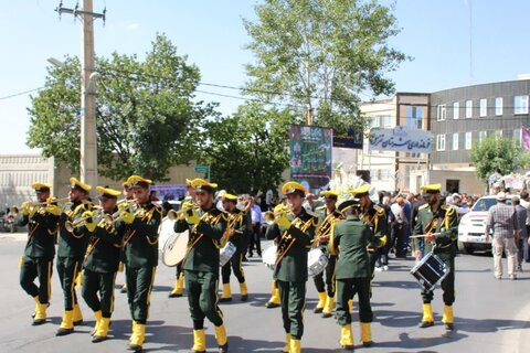 تصاویر/آیین تشییع شهید مهندس علیرضا زینلی و دو فرزندشهیدش در تفرش