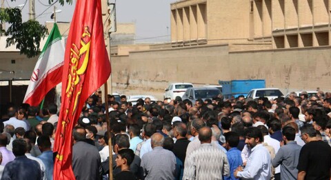 تصاویر/مراسم خاکسپاری شهید والامقام سرگرد پاسدار وحید دالوند