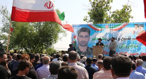 تصاویر/مراسم خاکسپاری شهید والامقام سرگرد پاسدار وحید دالوند