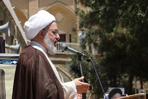 تصاویر/  اجتماع حوزویان در محکومیت جنایات رژیم کودک‌کش صهیونیستی