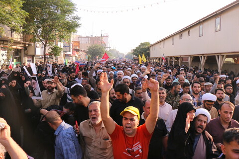 تصاویر/ تشییع باشکوه پیکر مطهر شهدای حمله تروریستی رژیم صهیونیستی در قم