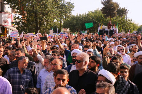 تصاویر/ تشییع باشکوه پیکر مطهر شهدای حمله تروریستی رژیم صهیونیستی در قم