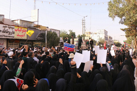 تصاویر/ تشییع باشکوه پیکر مطهر شهدای حمله تروریستی رژیم صهیونیستی در قم