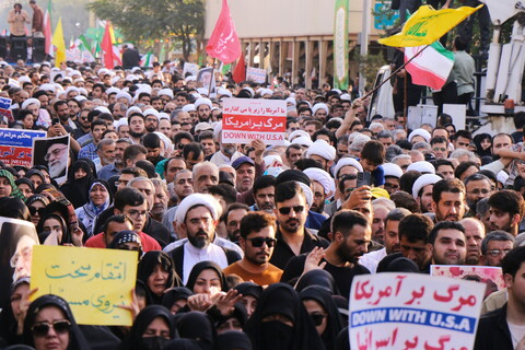 تصاویر/ تشییع باشکوه پیکر مطهر شهدای حمله تروریستی رژیم صهیونیستی در قم