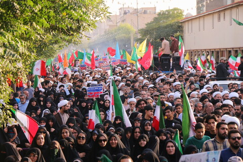 تصاویر/ تشییع باشکوه پیکر مطهر شهدای حمله تروریستی رژیم صهیونیستی در قم
