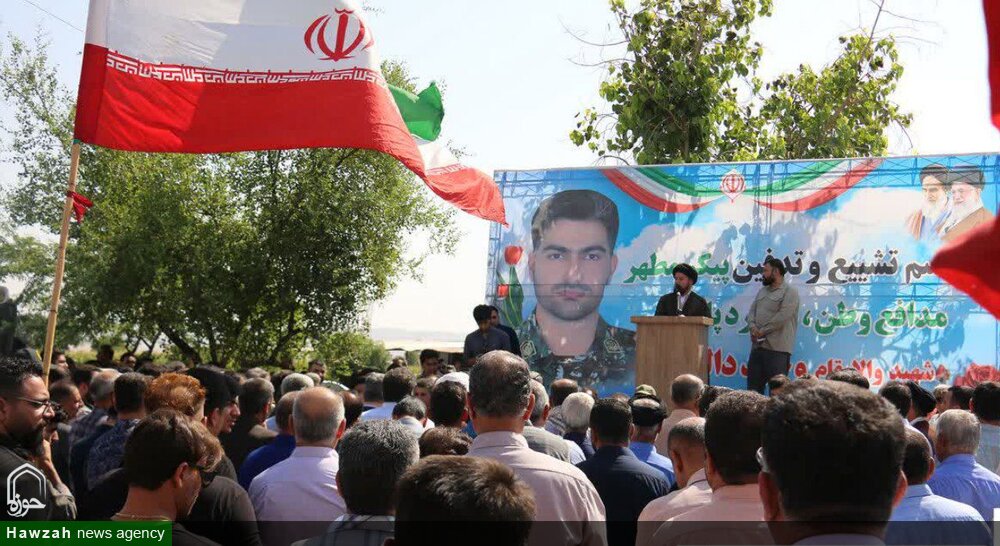 تصاویر/ مراسم تشییع شهید سرگرد پاسدار وحید دالوند