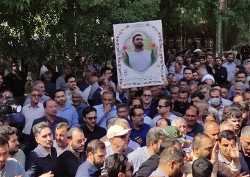 تصاویر تشییع پیکر پاک شهید ابوذر مرادی فرد از شهدای اخیر در خرم آباد