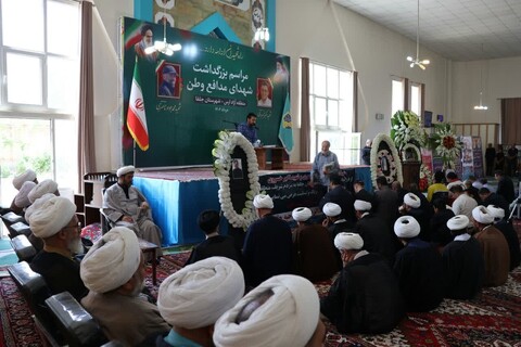 تصاویر/ مراسم گرامی داشت شهدای حمله اخیر رژیم صهیونیستی در مصلی هادیشهر