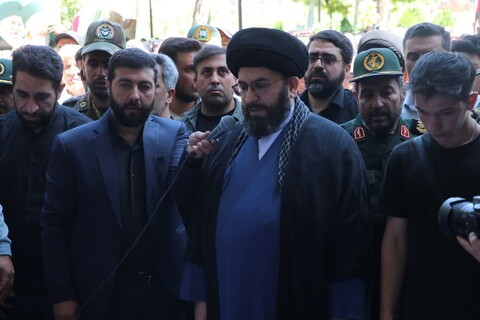 تصاویر| تشییع پیکر قهرمانان وطن در زنجان