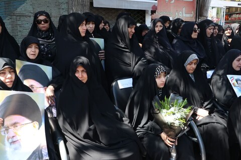 تصاویر| تشییع پیکر قهرمانان وطن در زنجان