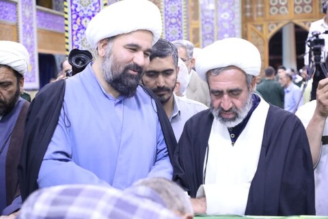 تجمع و اعلام آمادگی روحانیون و طلاب حوزه علمیه و مردم شریف یزد علیه جنایات رژیم صهیونی