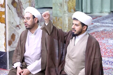 تجمع و اعلام آمادگی روحانیون و طلاب حوزه علمیه و مردم شریف یزد علیه جنایات رژیم صهیونی