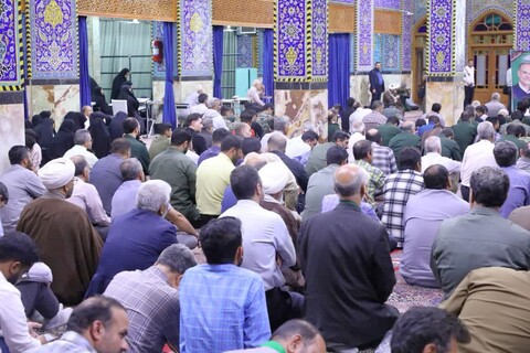 تجمع و اعلام آمادگی روحانیون و طلاب حوزه علمیه و مردم شریف یزد علیه جنایات رژیم صهیونی