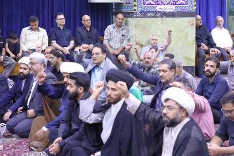 تجمع و اعلام آمادگی روحانیون و طلاب حوزه علمیه و مردم شریف یزد علیه جنایات رژیم صهیونی