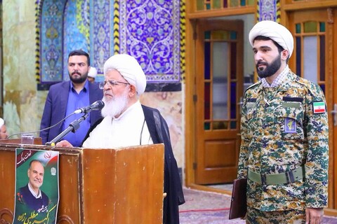 تجمع و اعلام آمادگی روحانیون و طلاب حوزه علمیه و مردم شریف یزد علیه جنایات رژیم صهیونی