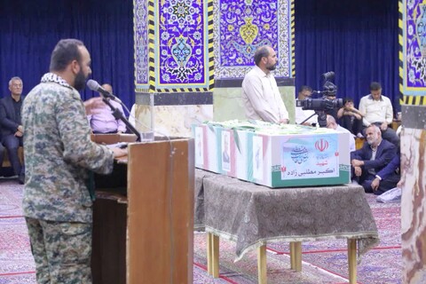 تجمع و اعلام آمادگی روحانیون و طلاب حوزه علمیه و مردم شریف یزد علیه جنایات رژیم صهیونی