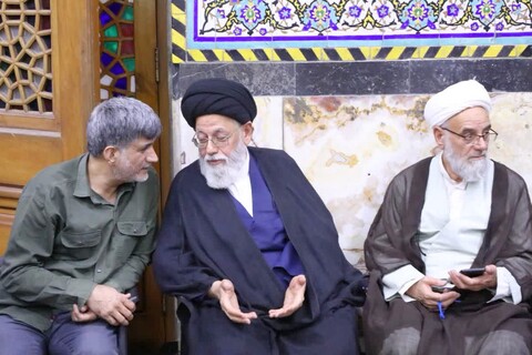 تجمع و اعلام آمادگی روحانیون و طلاب حوزه علمیه و مردم شریف یزد علیه جنایات رژیم صهیونی