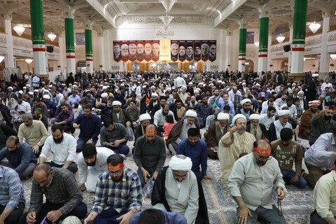 تصاویر/ اجتماع بزرگ فدائیان ولایت با حضور طلاب، روحانیون و مردم انقلابی قم در پاسخ به جسارت وقیحانه‌ی دشمنان به ساحت ولایت فقیه