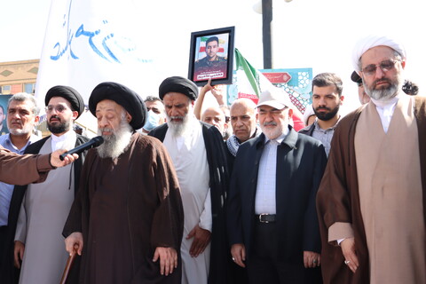 تشییع پیکر مطهر سه تن از شهدای حمله تروریستی صهیونیستی در اهواز