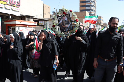 تشییع پیکر مطهر سه تن از شهدای حمله تروریستی صهیونیستی در اهواز