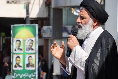 تشییع پیکر مطهر سه تن از شهدای حمله تروریستی صهیونیستی در اهواز