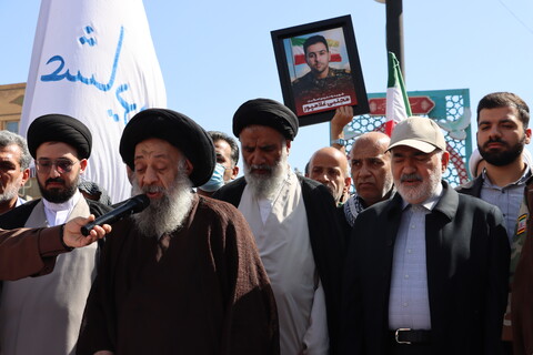 تشییع پیکر مطهر سه تن از شهدای حمله تروریستی صهیونیستی در اهواز