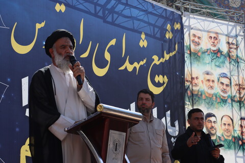 تشییع پیکر مطهر سه تن از شهدای حمله تروریستی صهیونیستی در اهواز