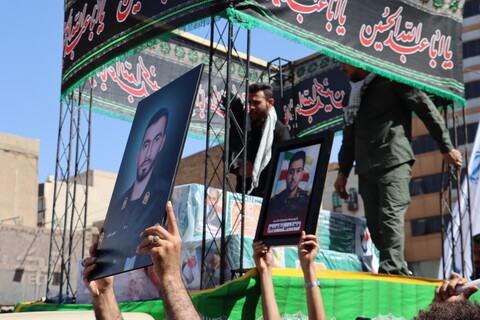 تشییع پیکر مطهر سه تن از شهدای حمله تروریستی صهیونیستی در اهواز