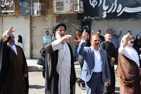 تشییع پیکر مطهر سه تن از شهدای حمله تروریستی صهیونیستی در اهواز