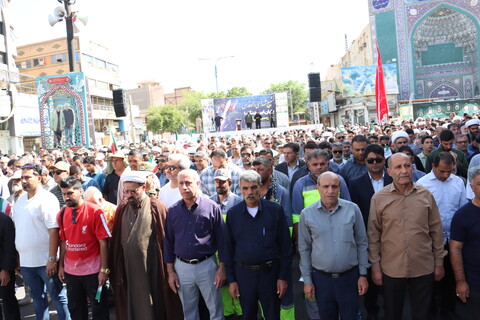 تشییع پیکر مطهر سه تن از شهدای حمله تروریستی صهیونیستی در اهواز