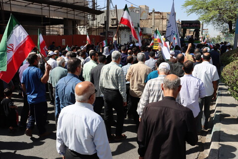 تشییع پیکر مطهر سه تن از شهدای حمله تروریستی صهیونیستی در اهواز