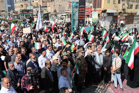 تشییع پیکر مطهر سه تن از شهدای حمله تروریستی صهیونیستی در اهواز