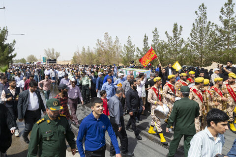مراسم تشییع و نماز بر پیکر شهید هسته ای دکتر مطلبی زاده