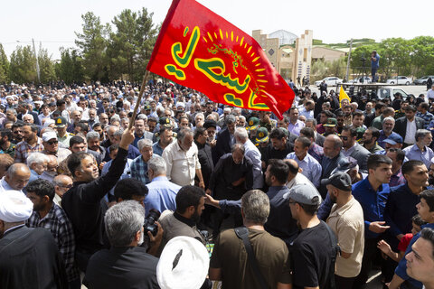 مراسم تشییع و نماز بر پیکر شهید هسته ای دکتر مطلبی زاده