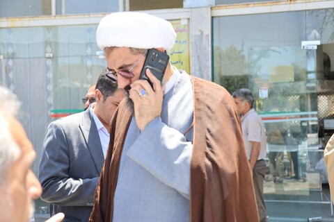 تصاویر / حضور امام جمعه همدان در بازار