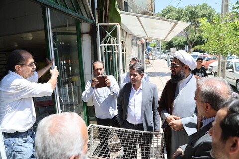 تصاویر / حضور امام جمعه همدان در بازار