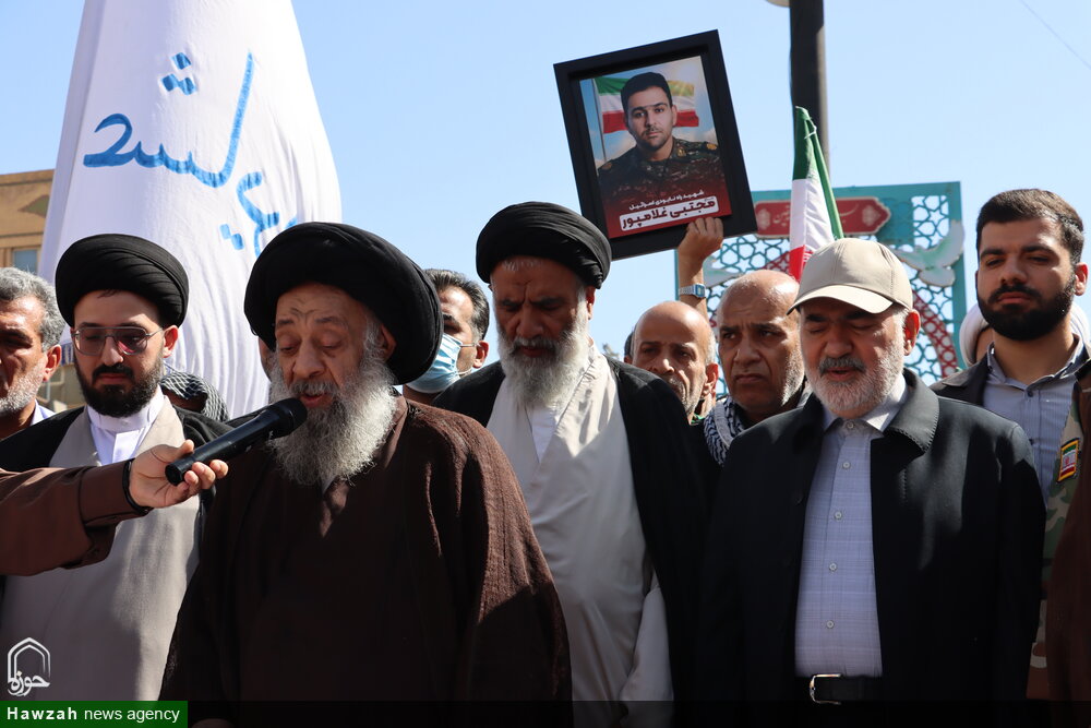 بدرقه با افتخار سه شهید راه قدس از سوی مردم اهواز