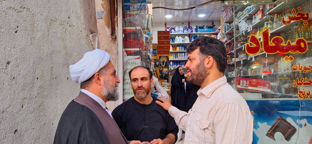 سرکشی معاون تبلیغ حوزه علمیه قم از وضعیت بازار منطقه نیروگاه