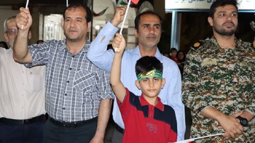 تصاویر/ اجتماع فدائیان ولایت در خارگ