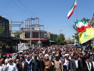 تصاویر/ حضور پرشور و دشمن شکن مردم انقلابی چهاربرج در راهپیمایی جمعه خشم و نصر