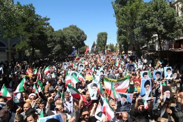تصاویر/ راهپیمایی جمعه خشم و نصر در اردبیل