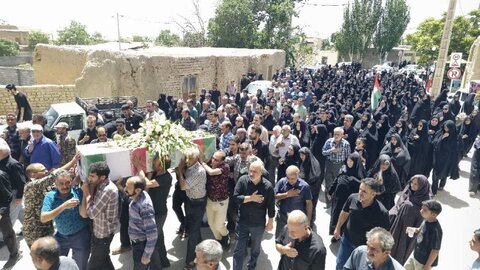 تصاویر/تشییع پیکرشهید مبارزه با اسرائیل در دیارکهن پنداس