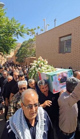 تصاویر/تشییع پیکرشهید مبارزه با اسرائیل در دیارکهن پنداس