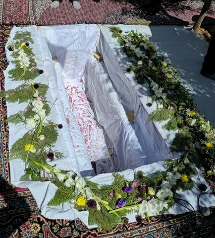 تصاویر/تشییع پیکرشهید مبارزه با اسرائیل در دیارکهن پنداس