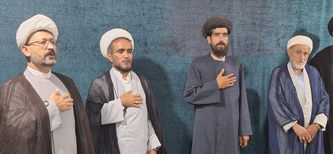 تصاویر| مراسم گرامیداشت سرداران شهید و تحلیل و بررسی پیرامون وضعیت جنگی در حوزه علمیه