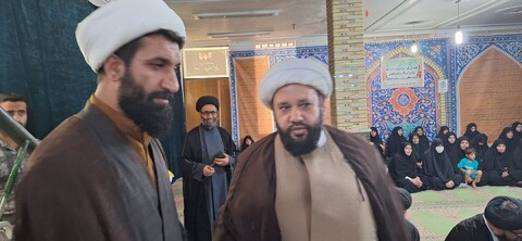 تصاویر| مراسم گرامیداشت سرداران شهید و تحلیل و بررسی پیرامون وضعیت جنگی در حوزه علمیه