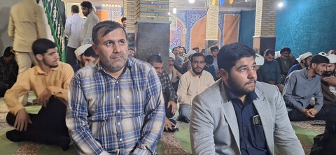 تصاویر| مراسم گرامیداشت سرداران شهید و تحلیل و بررسی پیرامون وضعیت جنگی در حوزه علمیه